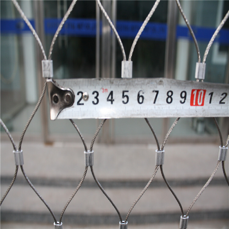 The factory supply card is attached to the stainless steel wire fenced zoo.