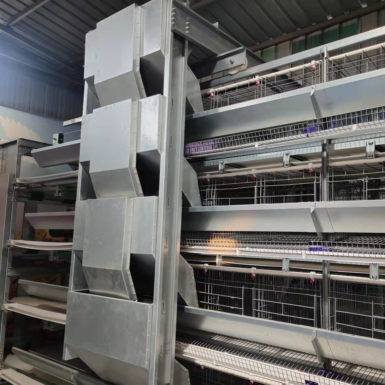 Customization of animal husbandry machinery, five layers of self-fed egg chicken cage.