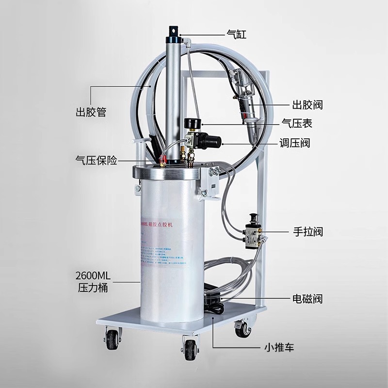 2600 ml pressure drum Silicon-ply-ply-ply-ply-polyx resin ABQ UV thermal melt