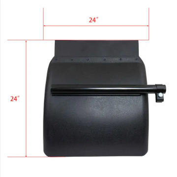 Direct delivery vehicle supplies, black plastic splatter-proofing for multiple truck sizes