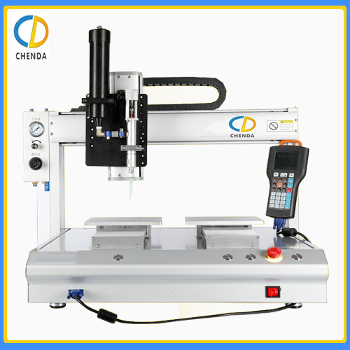 Double-dot-team fully automated COB-gel desktop visual double LED-point Y-axis UV-spot