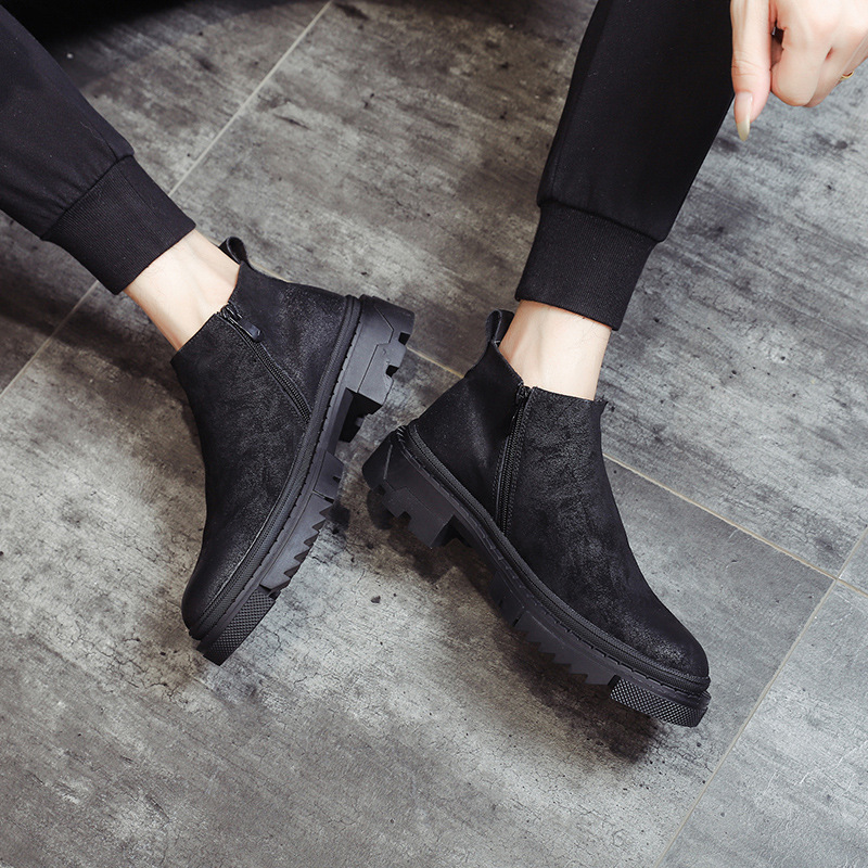 Martin Boots, Young-Lang Leather, old-fashioned Korean boots, Chelsea boots.