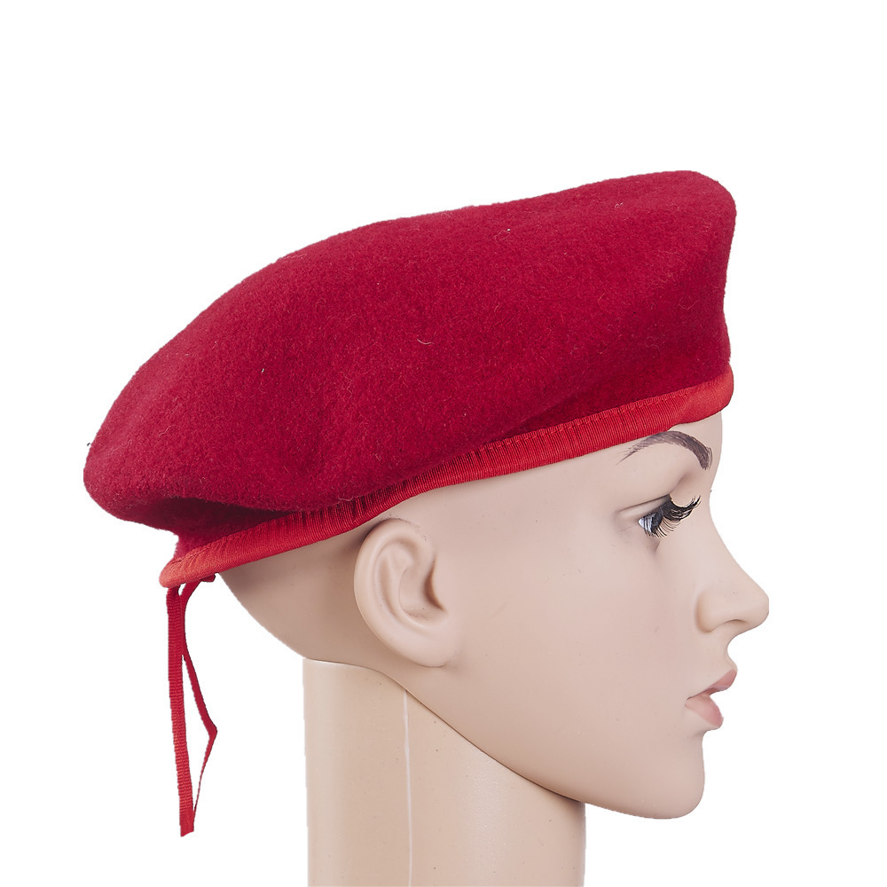 The wool berets student army hat security hat factory is customised.