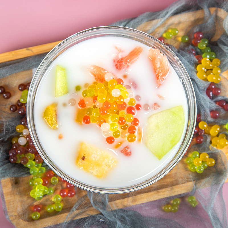Trà sữa việt quất ngọt, 1,2 kg, không kem và trái cây để uống trà.