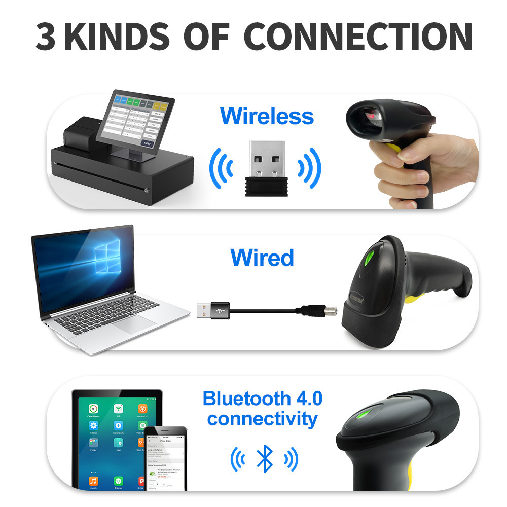 CT-9201B export cross-border Brazilian-Mexican CCD wireless bluetooth scanner