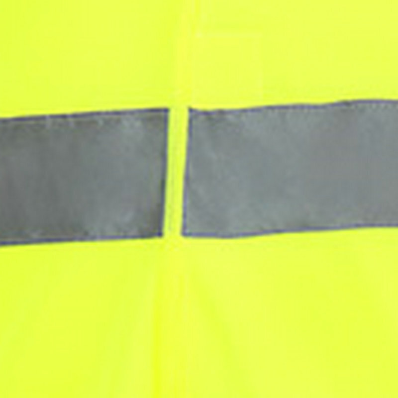 The reflector vest, the reflector vest at the secure traffic vehicle site.