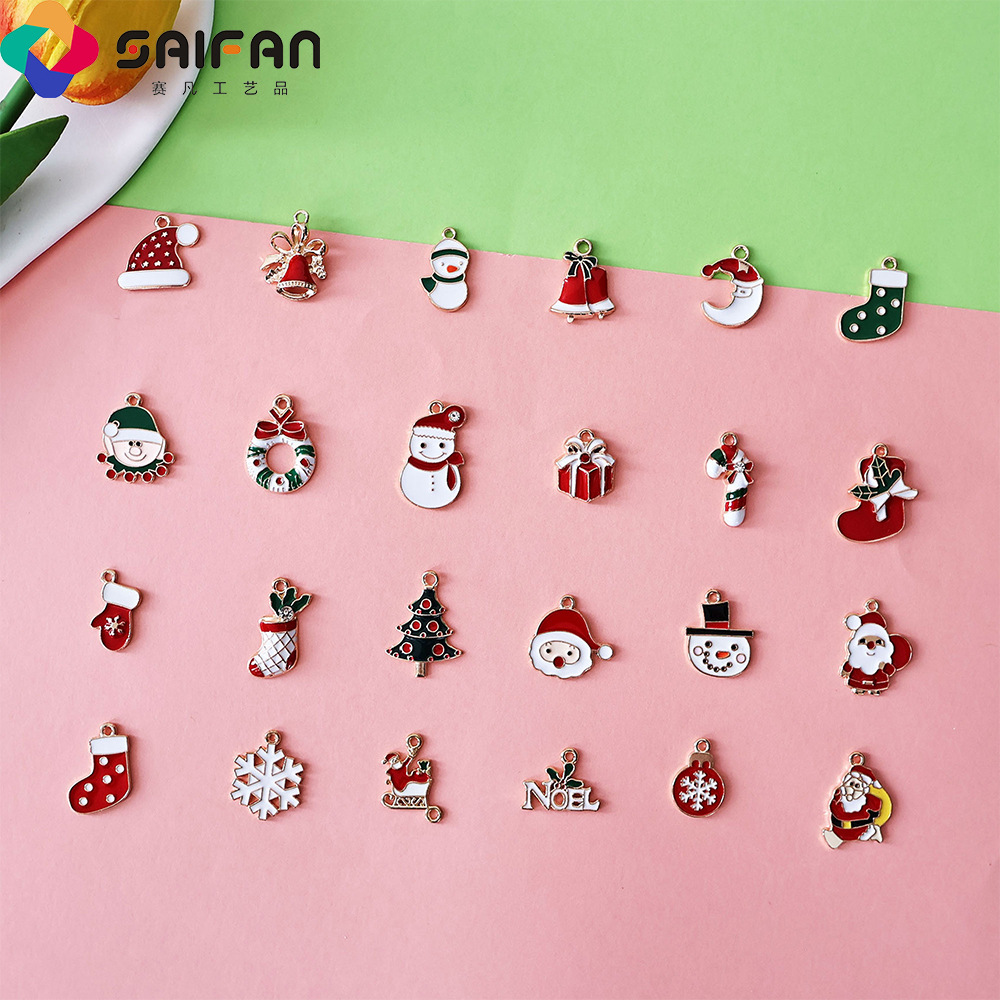 Cross-border Santa's Sock, hot diy drops of alloy-coated pearl bracelets, bead accessories
