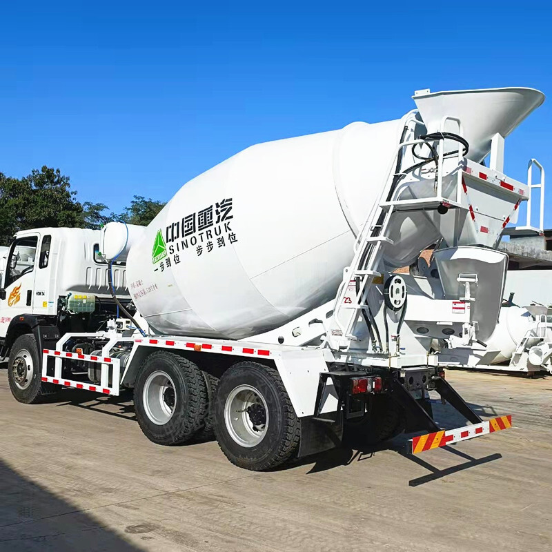 Small-scale blender plant direct supply, eight-wheel concrete mixer transport vehicles, open road machinery