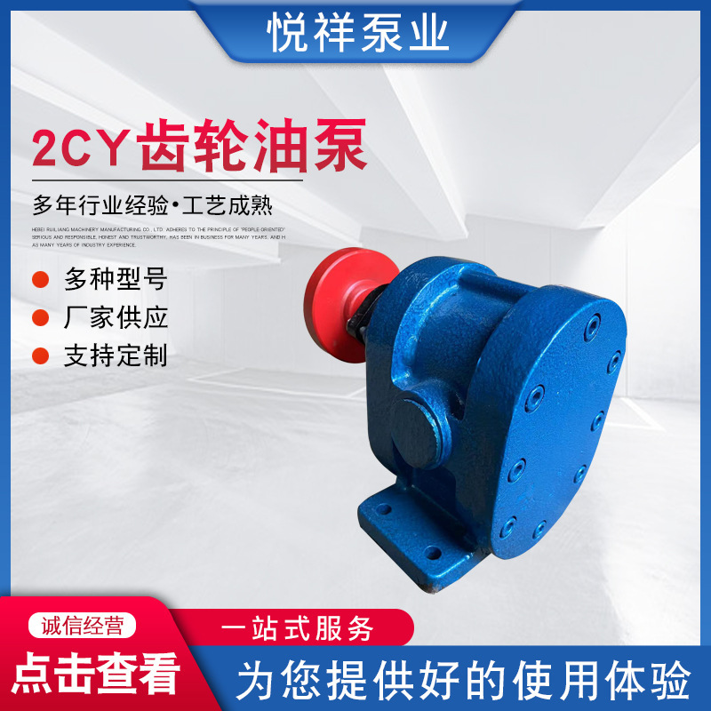 Supply of 2CY gear pumps High pressure gear pump lubricant pump 2CY7.5 12/2.5 gear pump