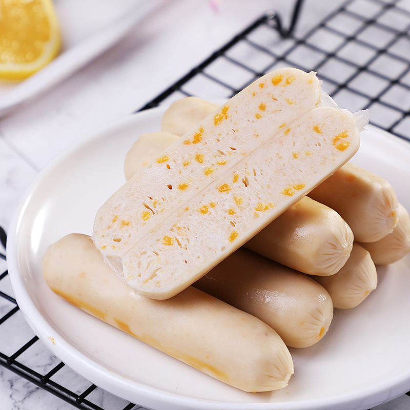 Fresh-breed cheese intestinal family breakfast intestinal odour/fishseed/ cornfish intestinal 500g steam sausage factory