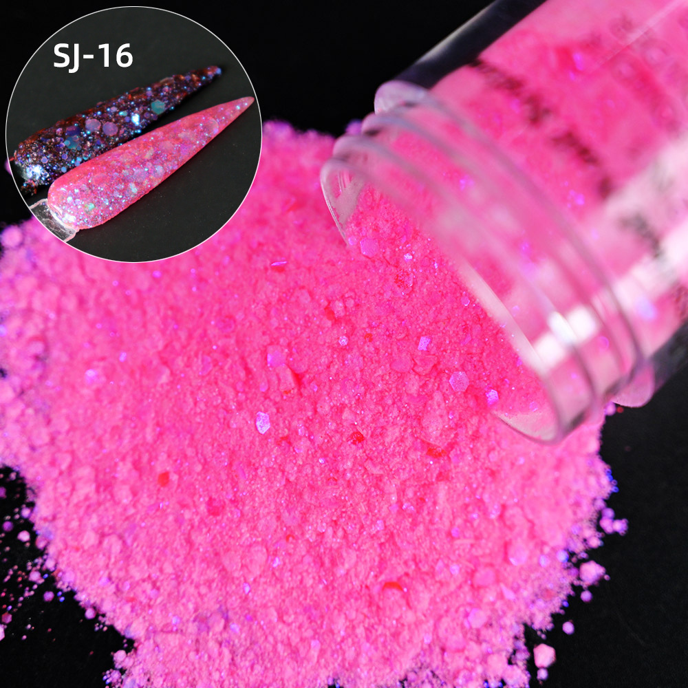 New manicure crystal powder, high-light plastered dipping power platinum powder.