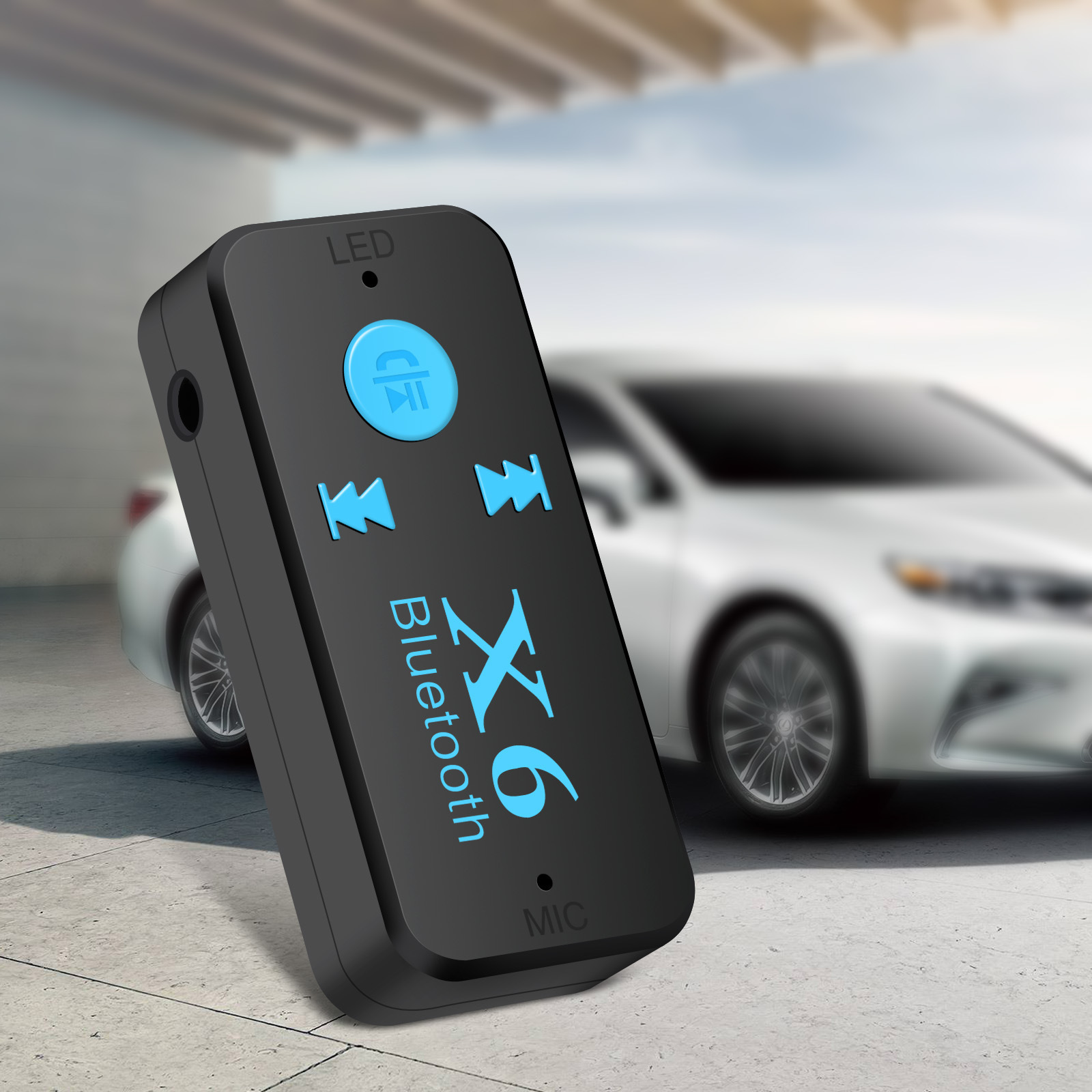 The new X6 Bluetooth receiver supports TF reading cards, car-mounted Bluetooth Wireless Bluetooth adapter.