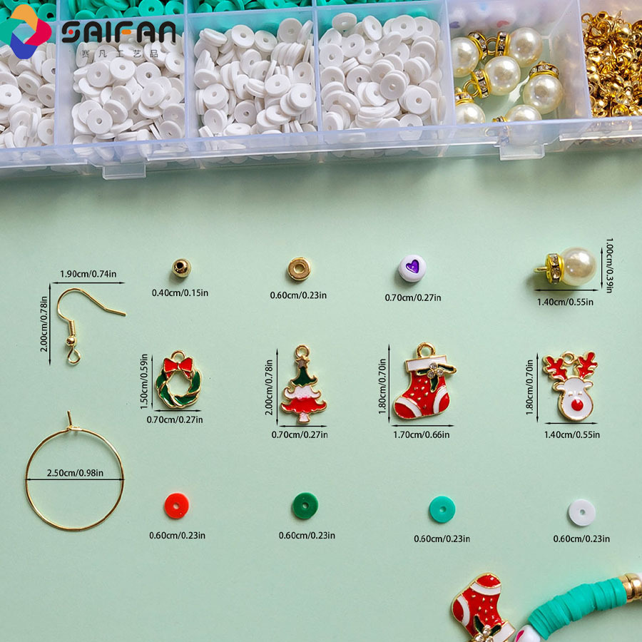 A new cross-border Christmas dialyse diarrhea packs of material with a string of bead fittings.