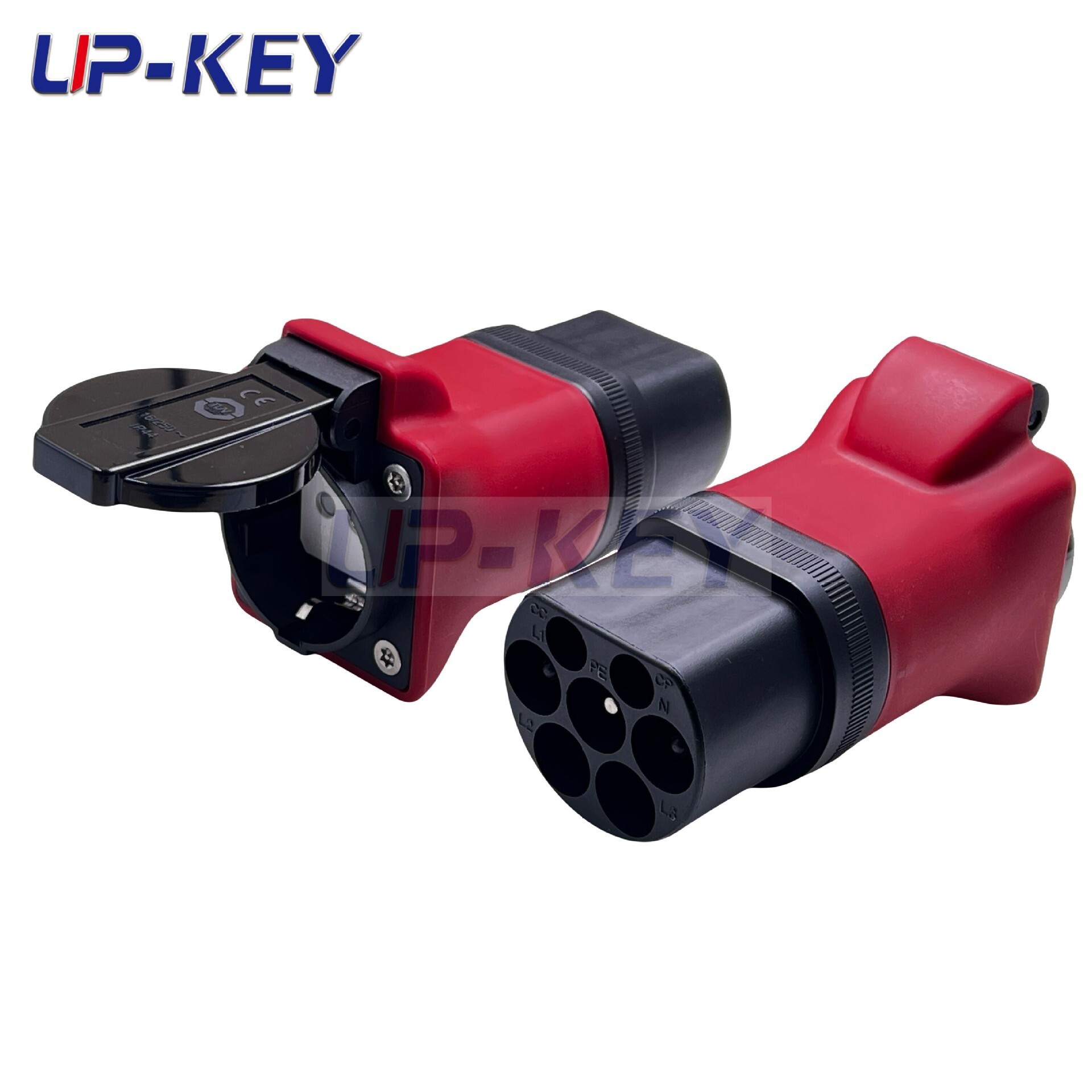 E.S.T.Type2 new energy vehicle external discharge converter E.S.P. stake pick-up plug in Schuko.