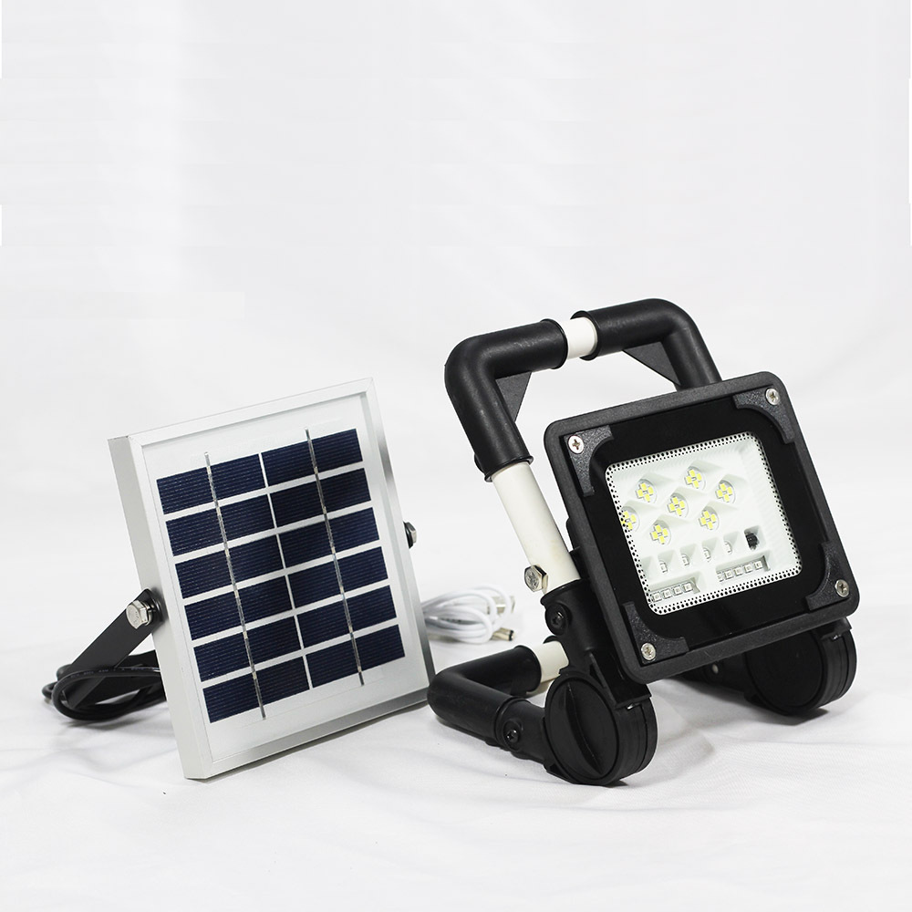 Solar hand-held charged camping lighted out of the mountains