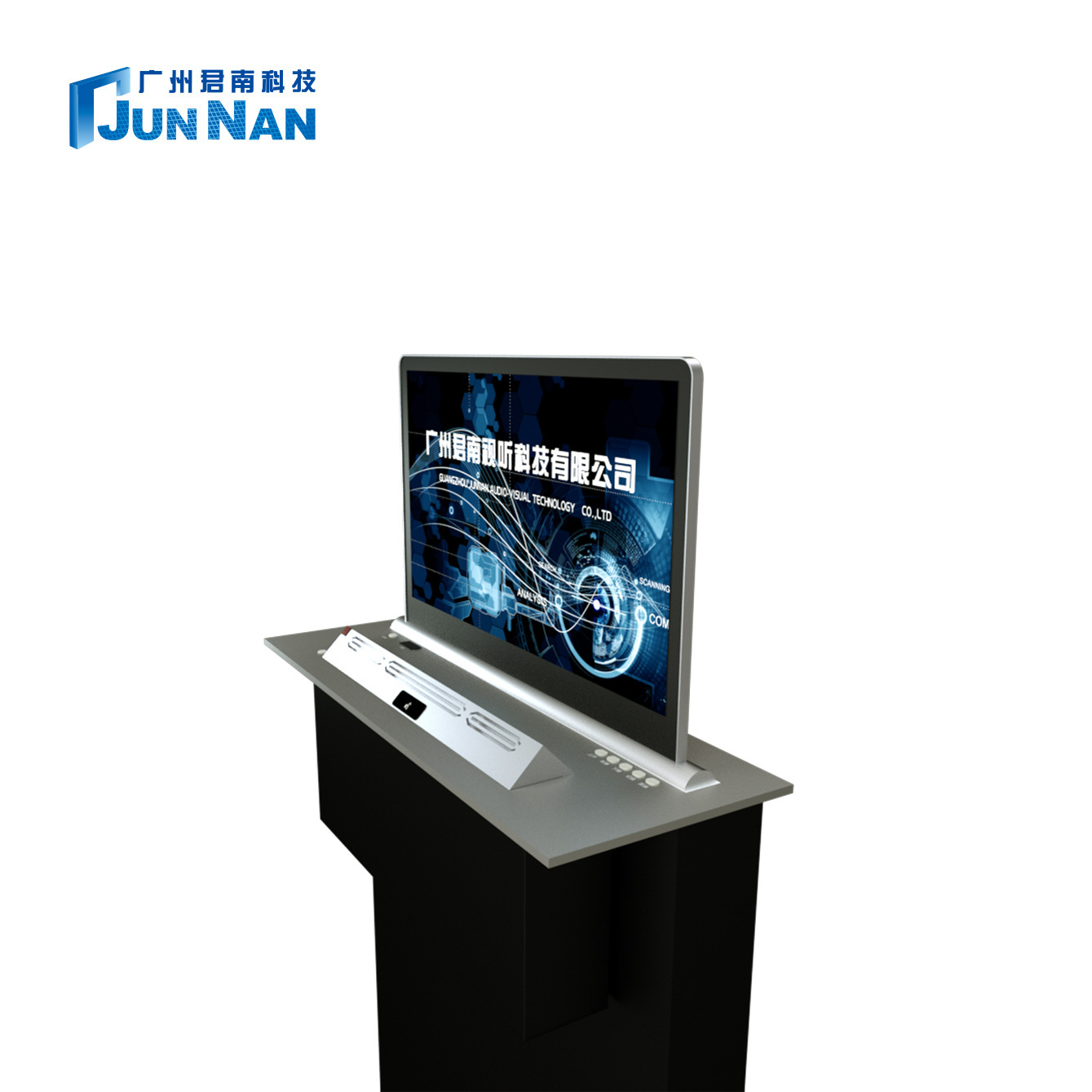 Junan Super-Light-Stand-Show Screen Array Paperless Conference System conference room table crystal screen computer