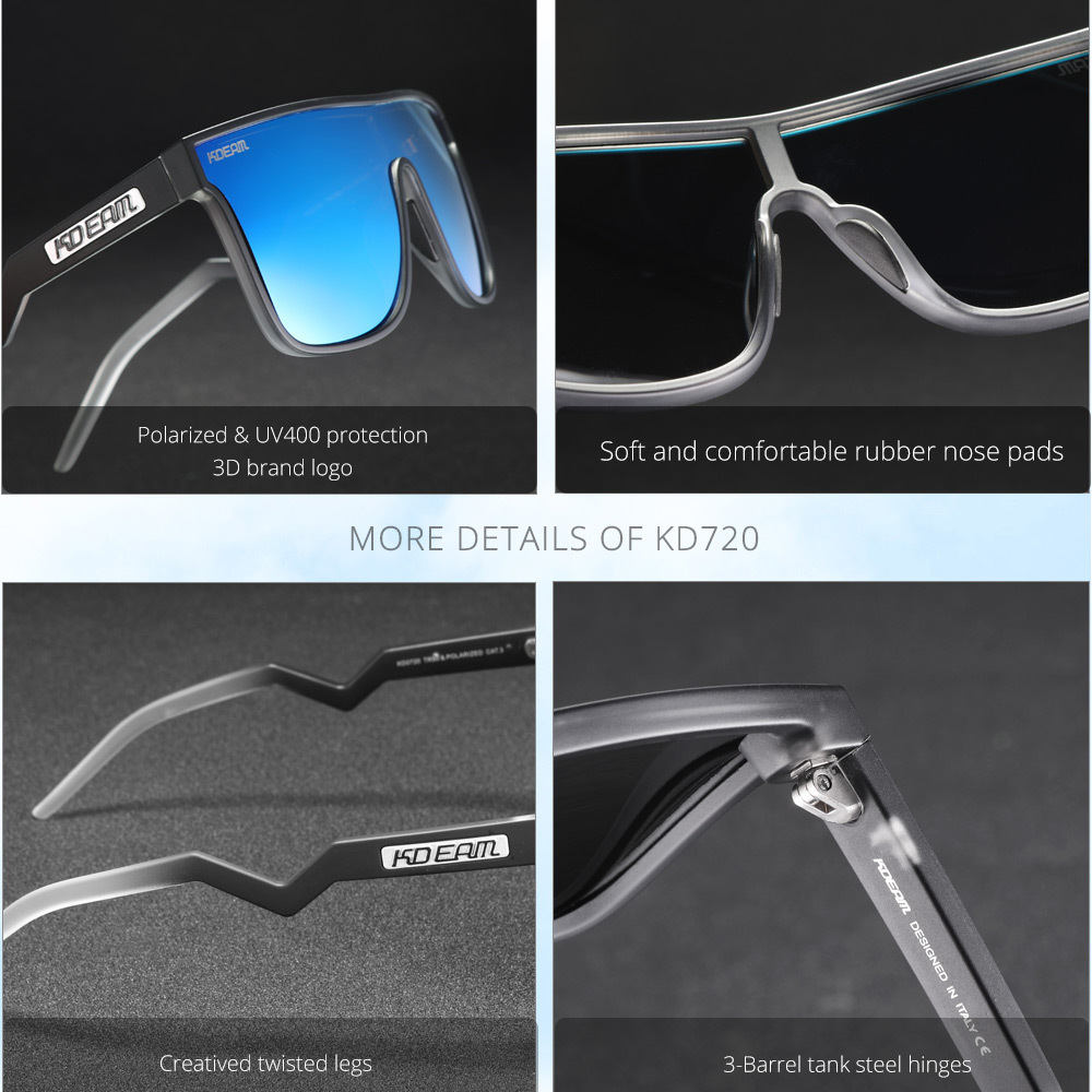 KDEAM's new alien TR90 sunglasses, big frame windproof glasses, outdoor motion glasses, KD720