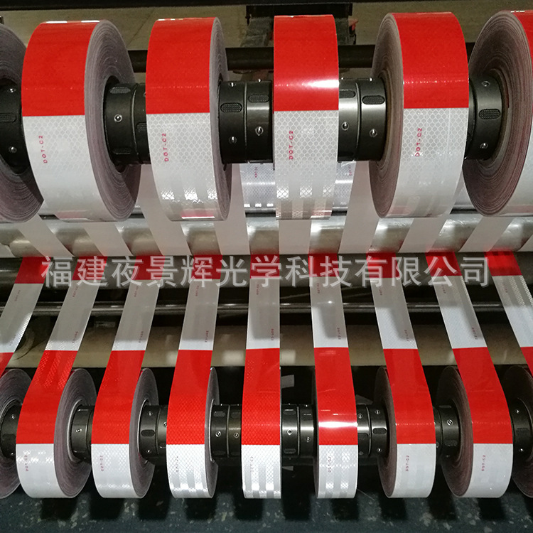 Gương chiếu hậu DOT-C2 cường độ cao, băng cảnh báo tường màu đỏ và trắng để xuất khẩu từ Châu Âu và Hoa Kỳ