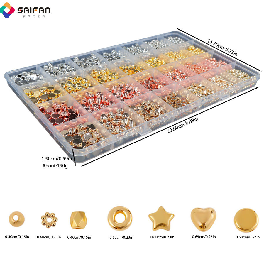 Cross-border thermal sale of the DIY gold-collar box of roses and silver beads.