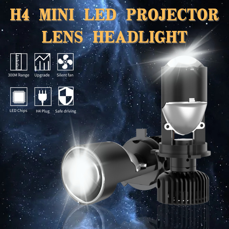 Cross-border new air power H4 lens motorcycle light H4 light bulbs, far-off light light, high-light retrofit