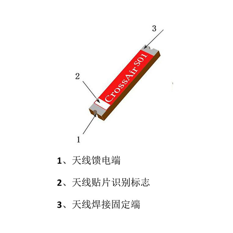 433 M868M915에 M 스티커 안테나 NB-Iot Lora 십자가 AirS01 널 AB-S01PCB 안테나