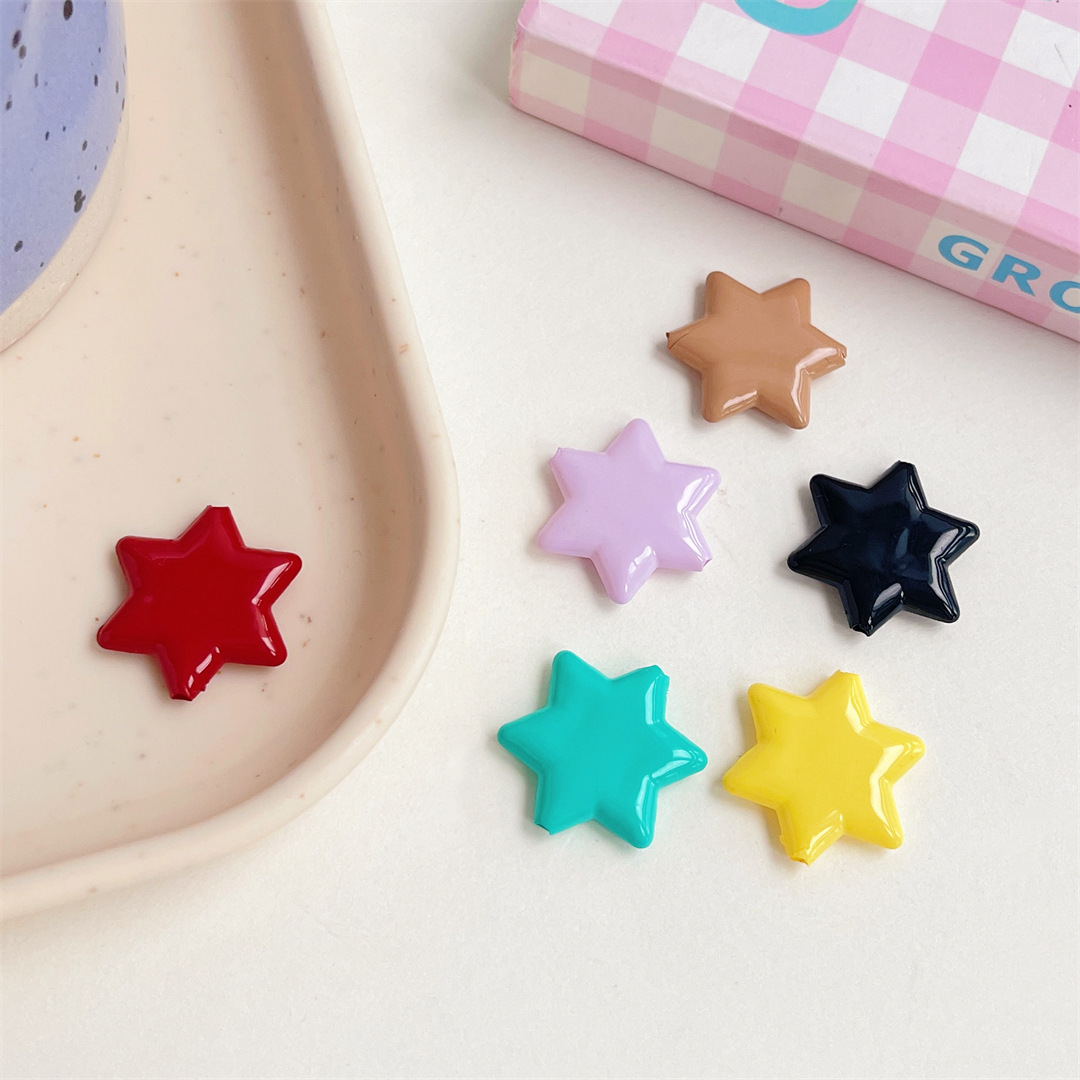 Artificial necklace-dressing material for children with Acrylic candy cream star material