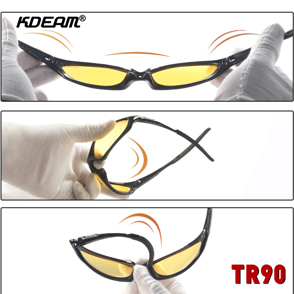 KDEAM's new super light TR90 light sunglasses, outdoor cycling glasses, 3D metal logo KD0811