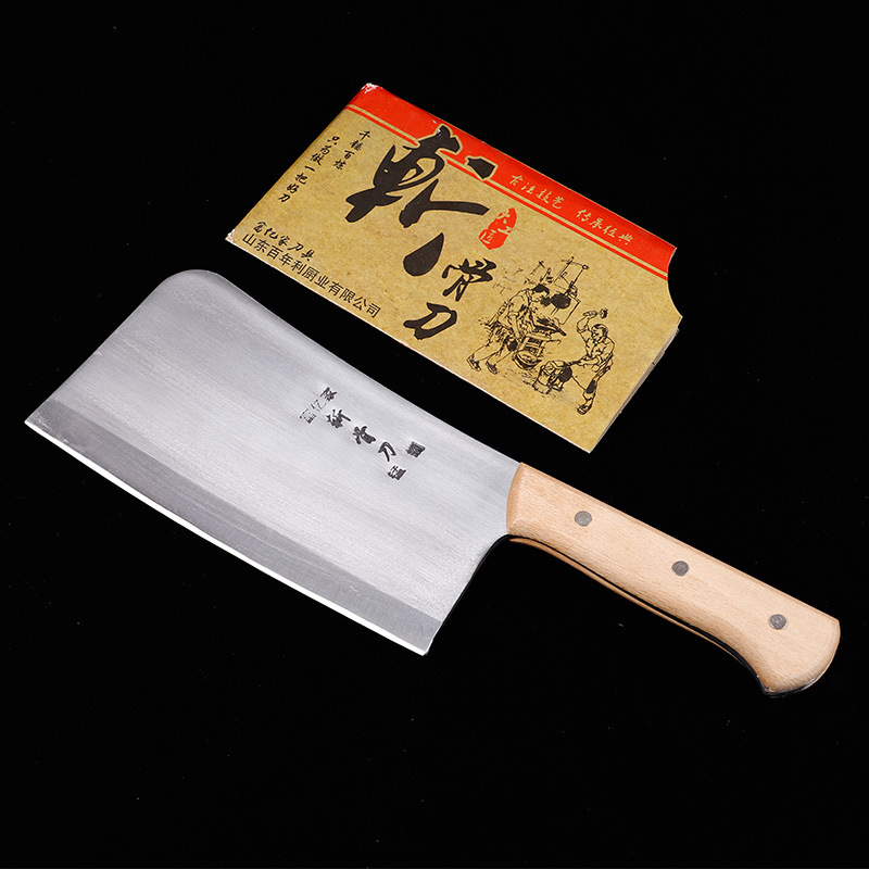 富億家酒店家用廚房錳鋼鍛打砍骨刀砍牛骨豬骨加重長把斬骨刀現貨