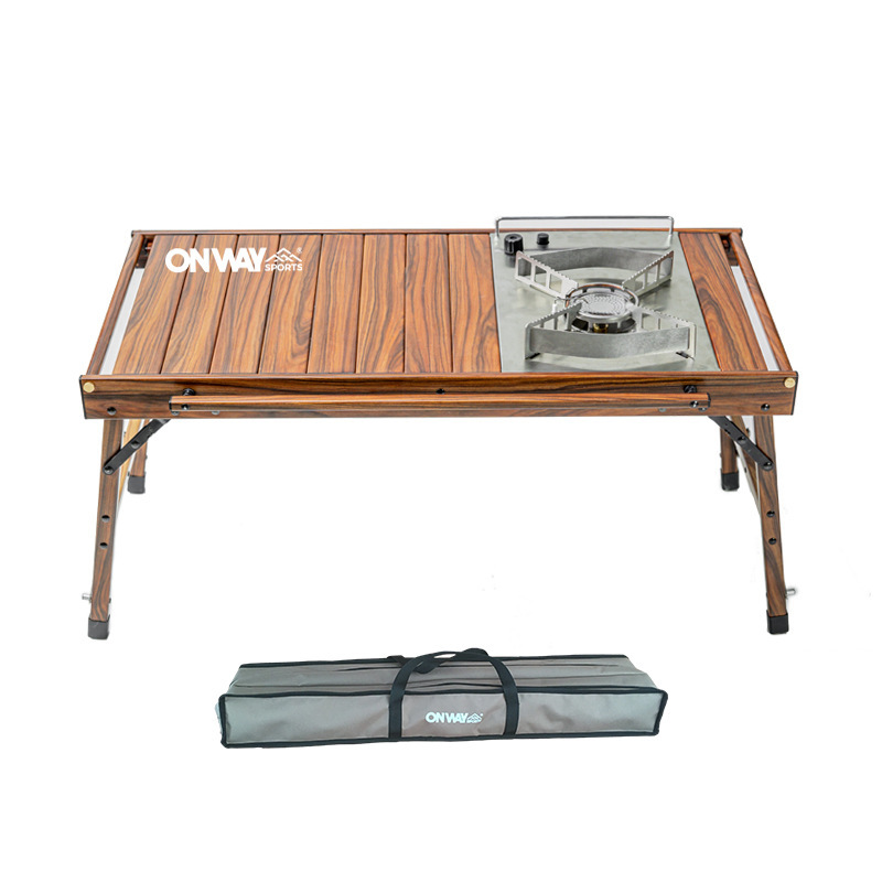 Out-of-the-house camp IGT panorama table with aluminum-coated alloy table roast table