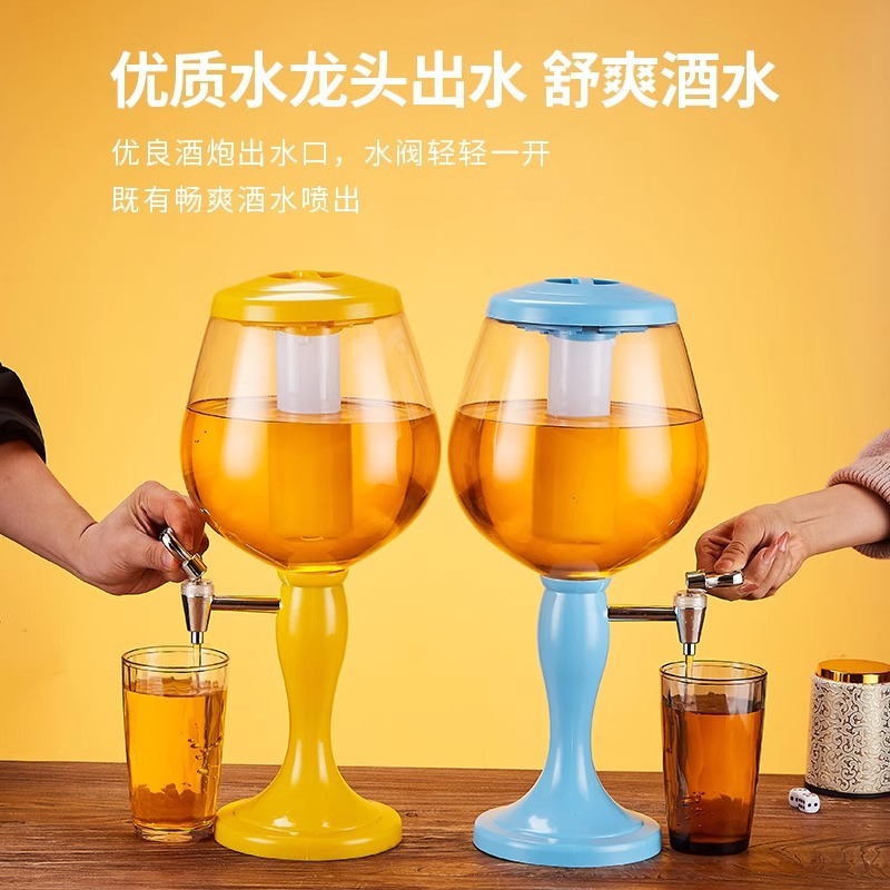 酒炮3升扎啤酒炮商用創意發光啤酒炮酒塔酒吧ktv扎啤酒炮桶飲料桶