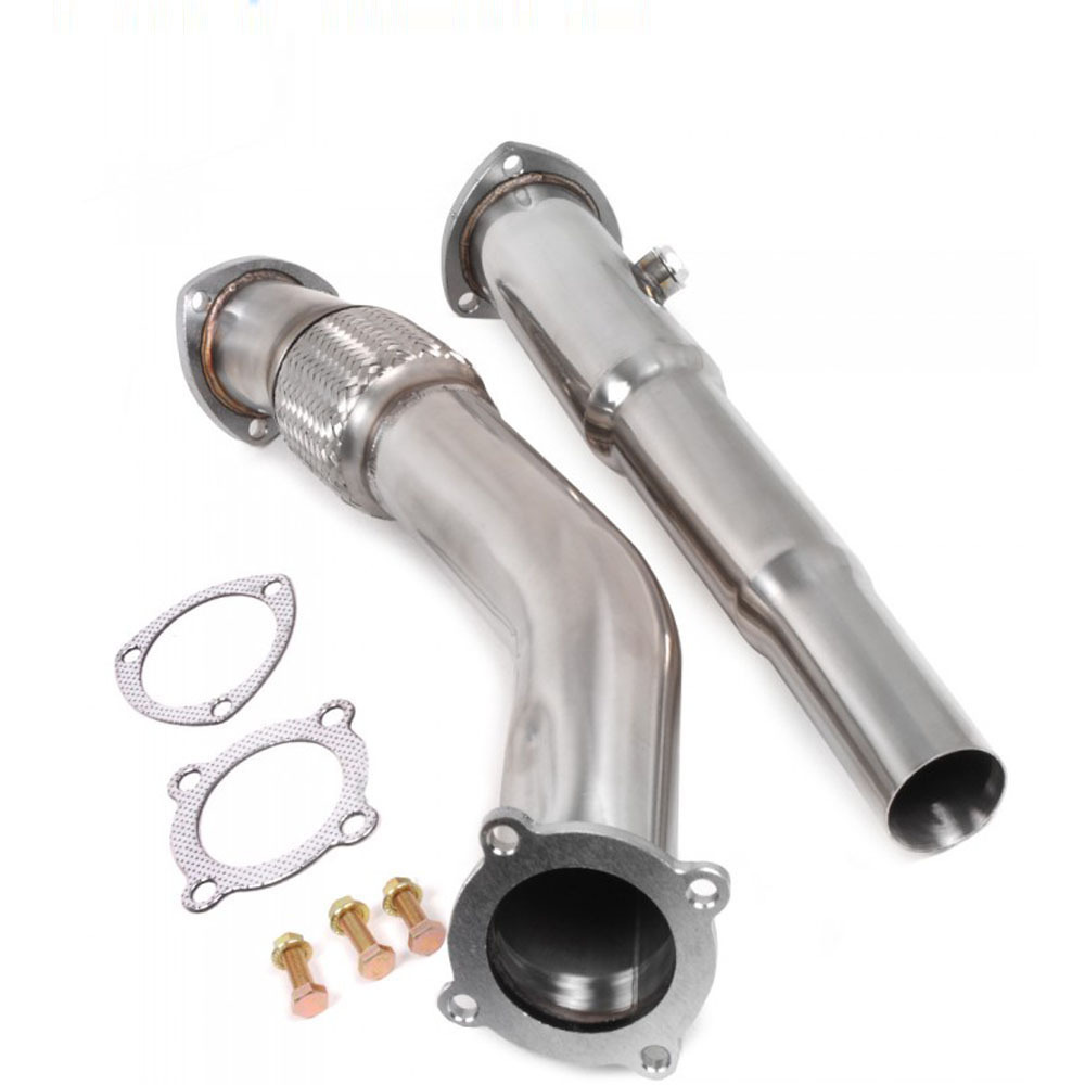 Car fittings stainless steel retrofit for front end of exhaust pipe