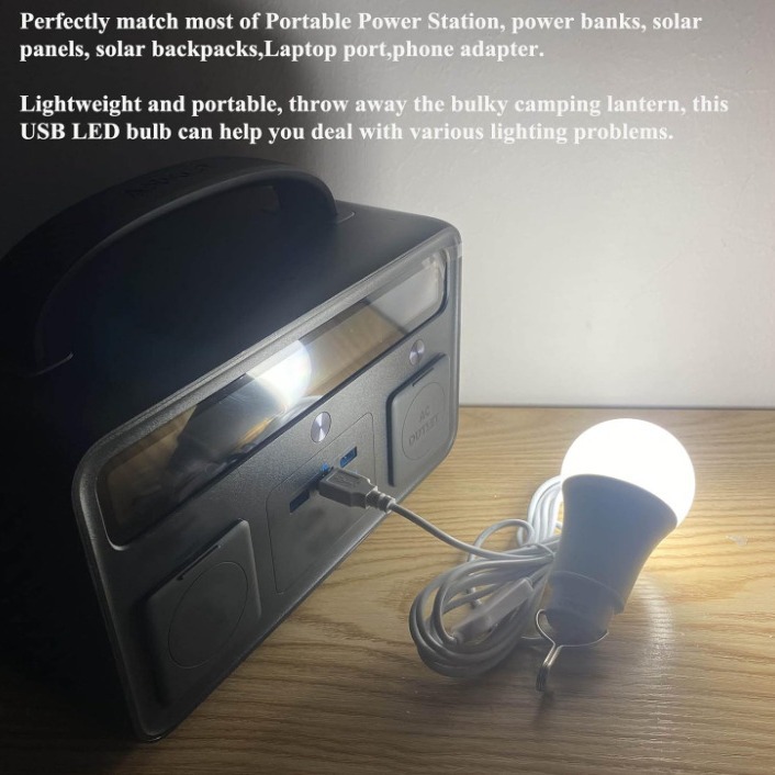 7W peg, usb는 전구, 야영 전구 7W 빛 비상사태 도금 전구 A60 peg를 USB에 지도했습니다