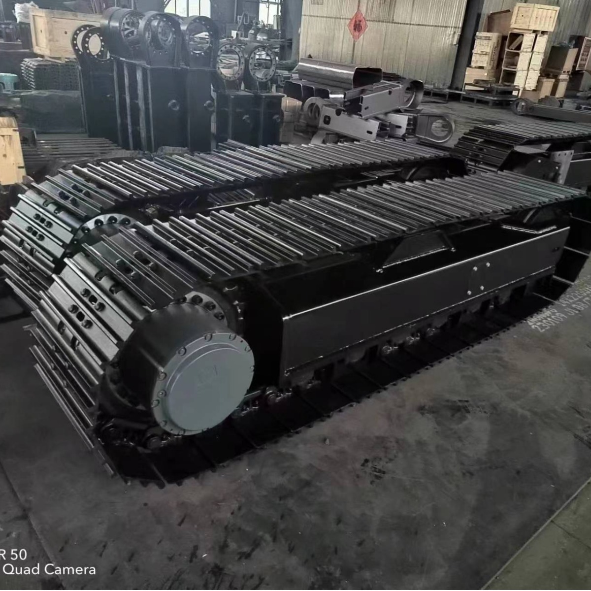 Total of hydraulic rubber chassis for the supply rig tracks