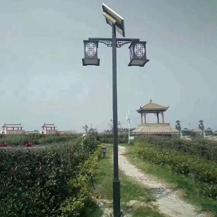 5-metre solar street lights imitating ancient landscape lights, solar lamp poles in the courtyard