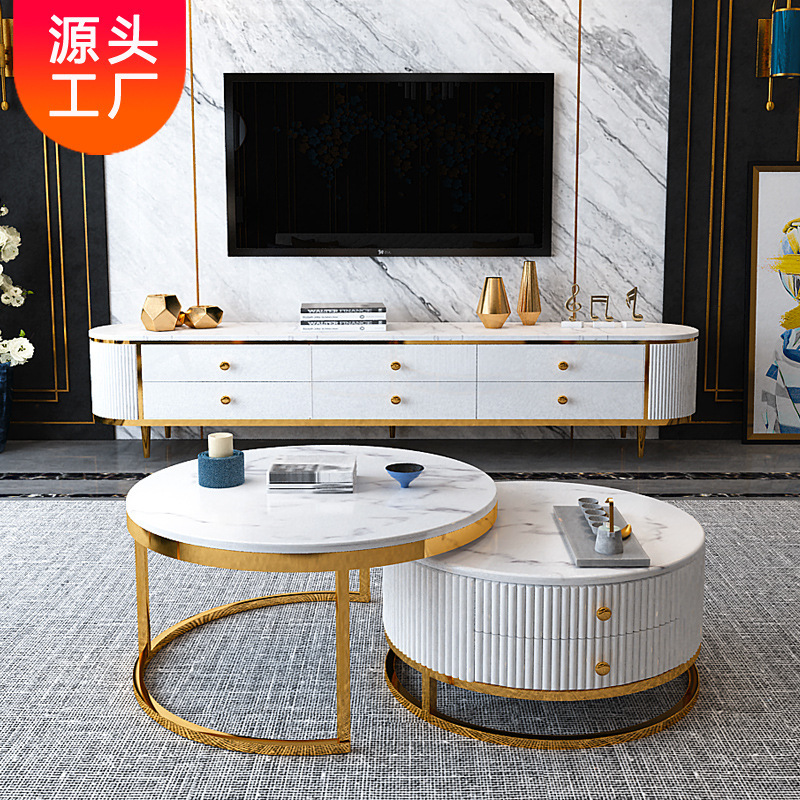 Small port-type furniture packaged with light luxurious teas and roundboards sold directly at the Fushan factory