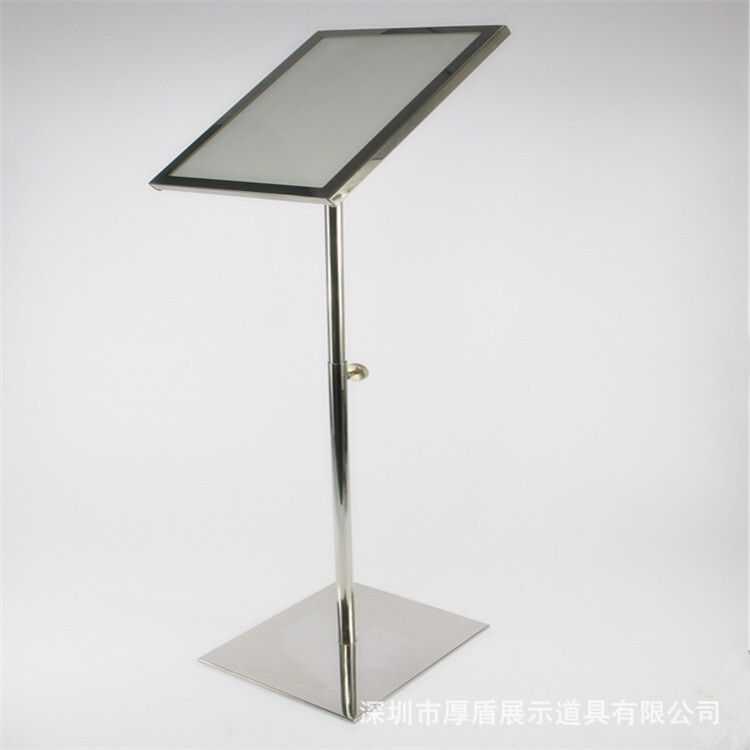 Plant wholesaled stainless steel metal stand-up A4 sign.