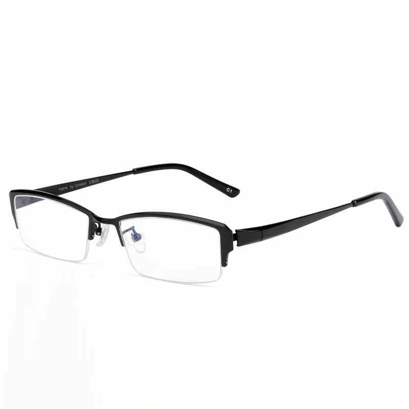 Pure titanium glasses man with close-sighted glasses, half-eyed eye frame man face, finished business, wholesale 8809.