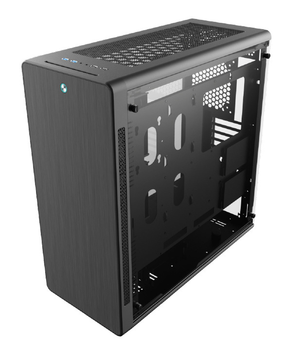 SKTC Q6 All-Aluminium ATX/E-ATX Magnetic Large Power Game Box Steeled Glass Side Through High End Desktop