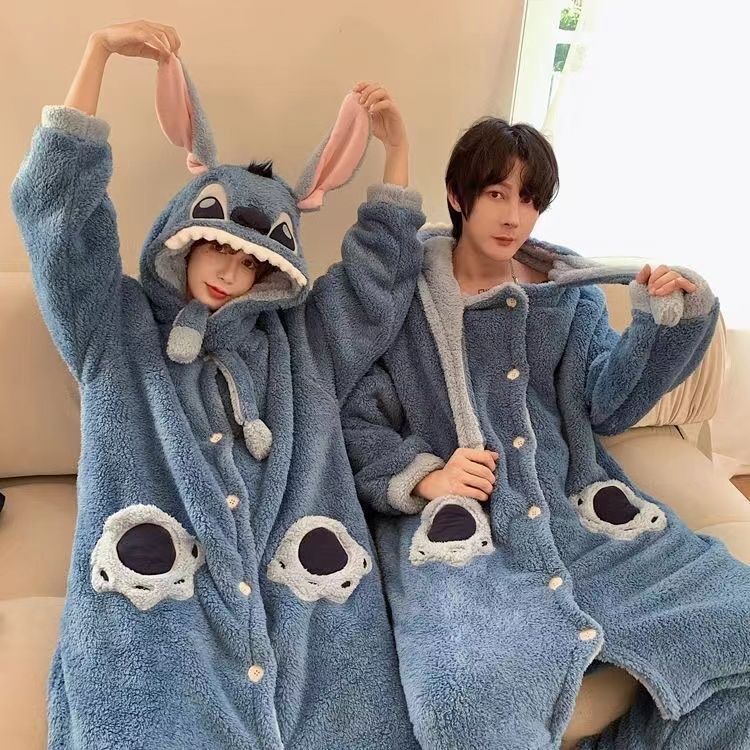 Blue Bulls san hô pyjama với một bộ đồ ngủ dày.