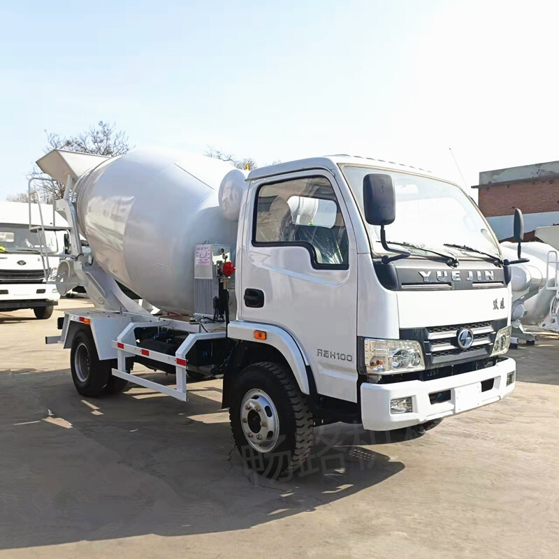 Small 3x4 cement mixer, jump into 4x4 concrete mixer transporter, small mixer