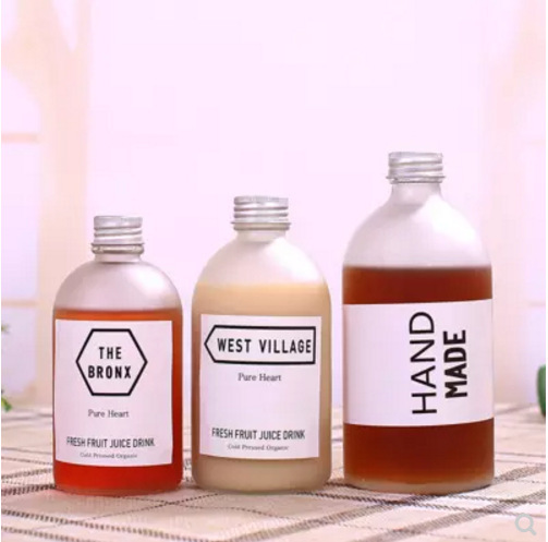 350ml-150mll 고품질 우유 병 유리 밀봉 커피 병
