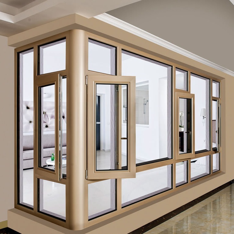 Nhà máy Fuoshan đập vỡ cửa sổ Aluminium và mở cửa sổ.
