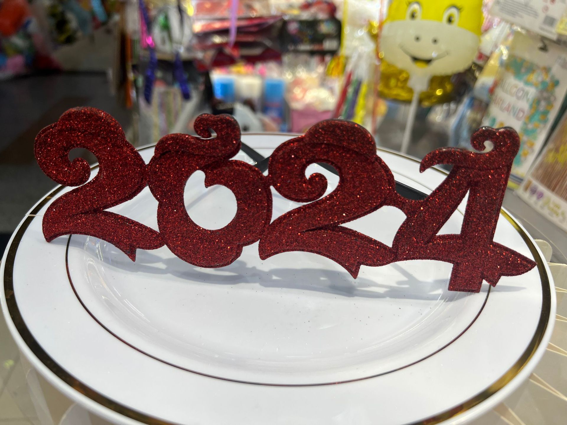 The new 2024 New Year's Decorating Glasses.