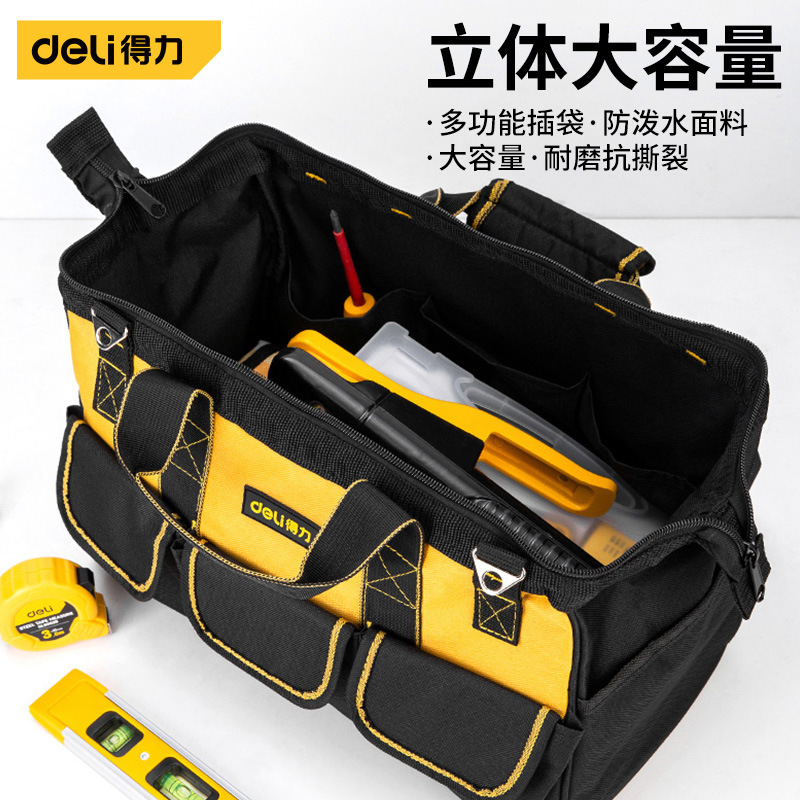 Capable multi-purpose handbags for durable maintenance, large-sized tarpaulin with thicker tools bag electricians