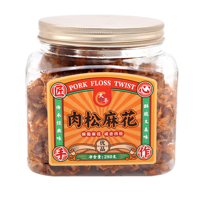 Rau thông nguyên chất lớn 280g hộp thực phẩm giàu dinh dưỡng lưới thực phẩm nổ đỏ lớn 18 hộp/hộp