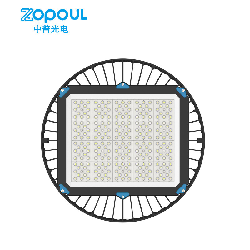 ZOPOUL工厂直销压铸铝加厚200WUFO工矿灯免维护工矿LED灯300W