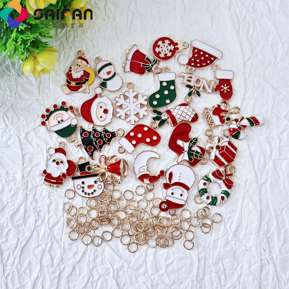 Cross-border Santa's Sock, hot diy drops of alloy-coated pearl bracelets, bead accessories