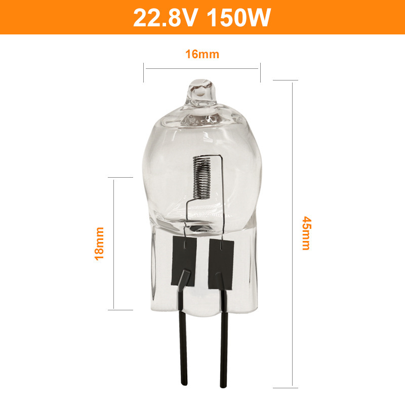 22.8V150W插脚灯泡 照明卤素灯珠水晶灯插脚卤钨灯泡