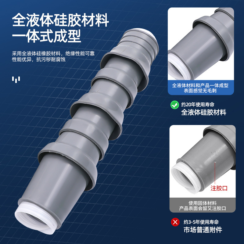 Annex 3 chandeliers에 있는 고압선을 가진 10KV 찬 케이블 맨끝의 간접적인 우두머리