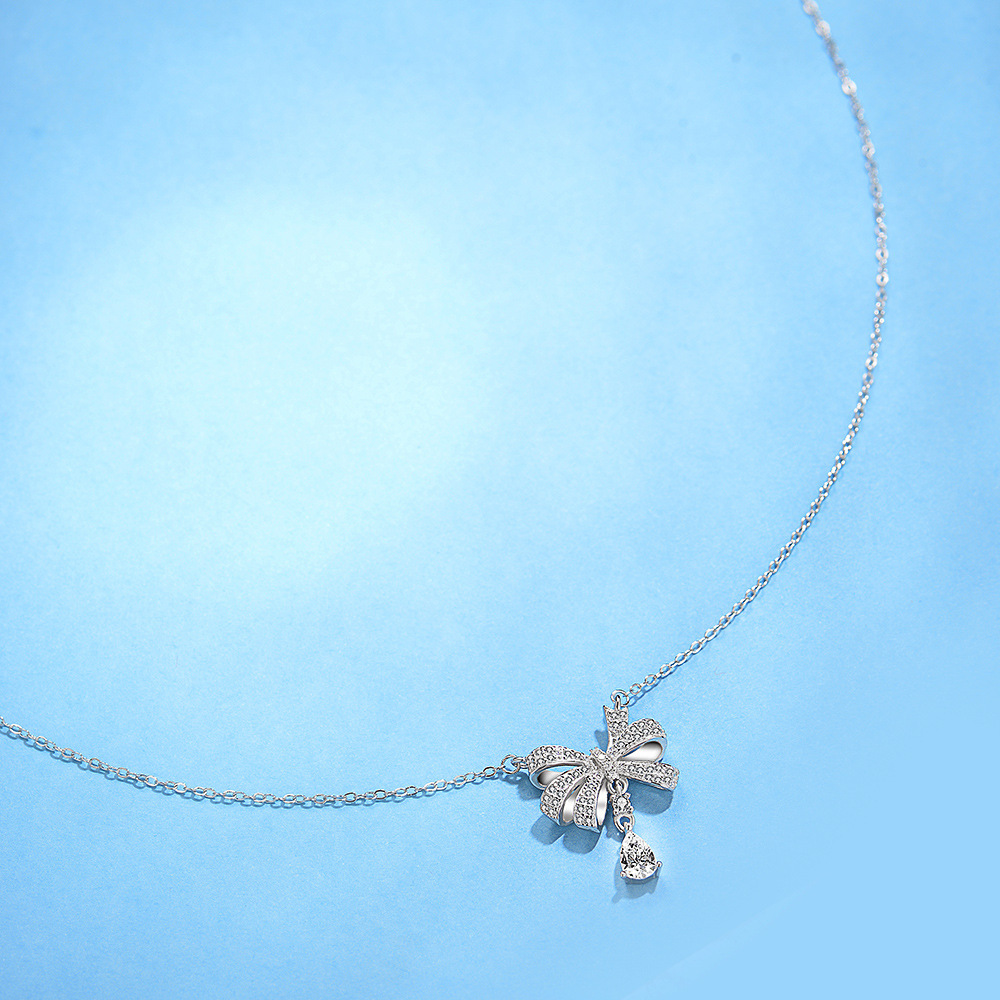 S925 pure silver butterflies, tweaked necklace girl, 2024 new sweet, chained valentine gift.